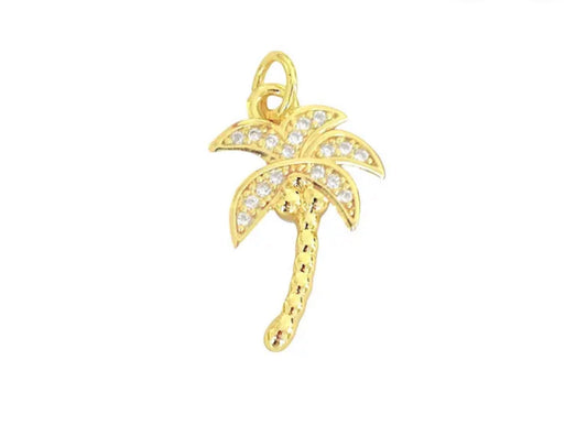 Gold Palm Tree Charm